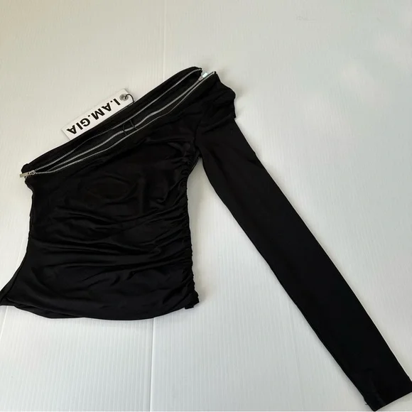 I.AM.GIA NWT Lucienne Top Black, XXS - Picture 7 of 8